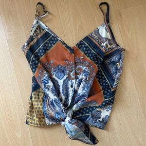 Satin Crop Top